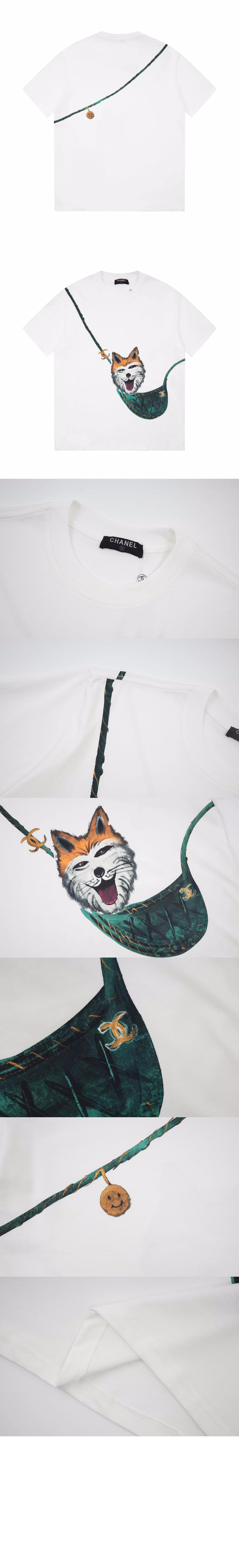 로고 프린트 반팔 > 샤넬