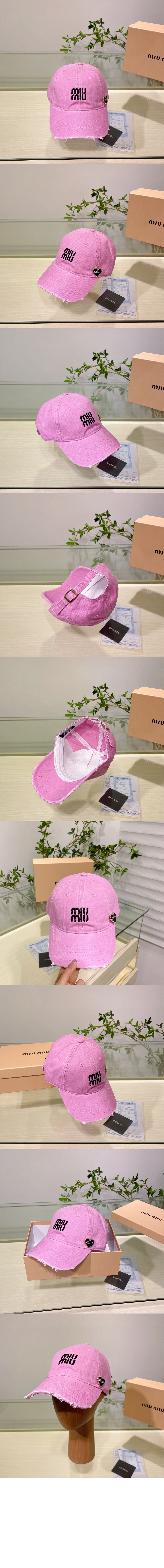데님 베이스볼 캡 5HC993 > 미우미우