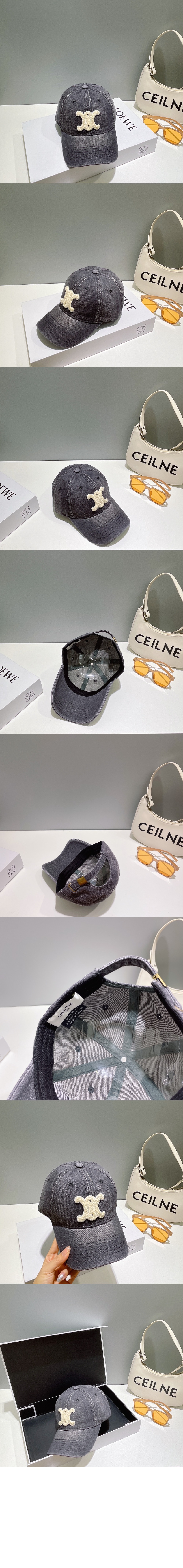 데님 베이스볼 캡 2A65U7 > 셀린느