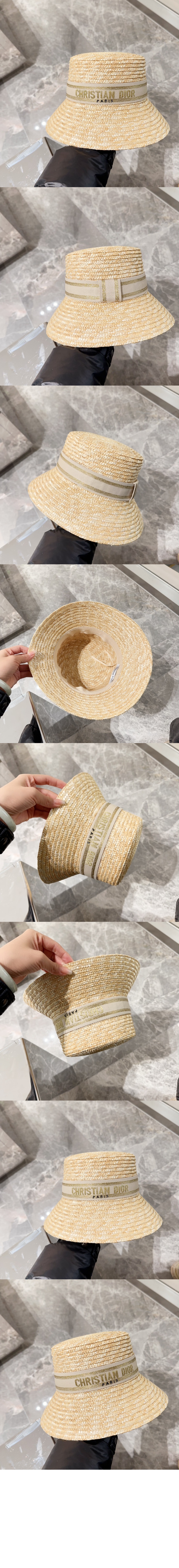 좁은 챙 모자 35DBP > 디올