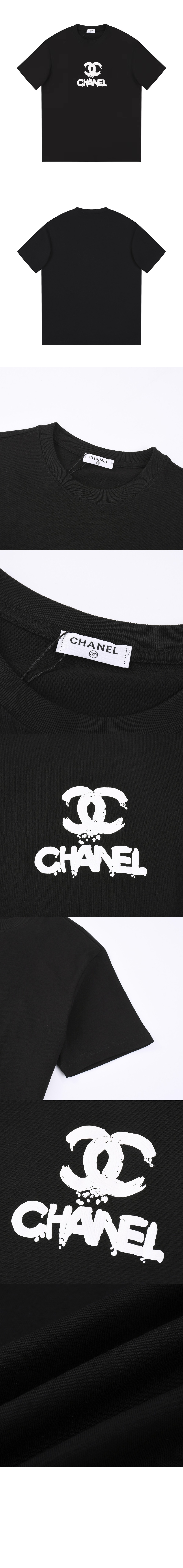 로고 프린트 반팔 > 샤넬