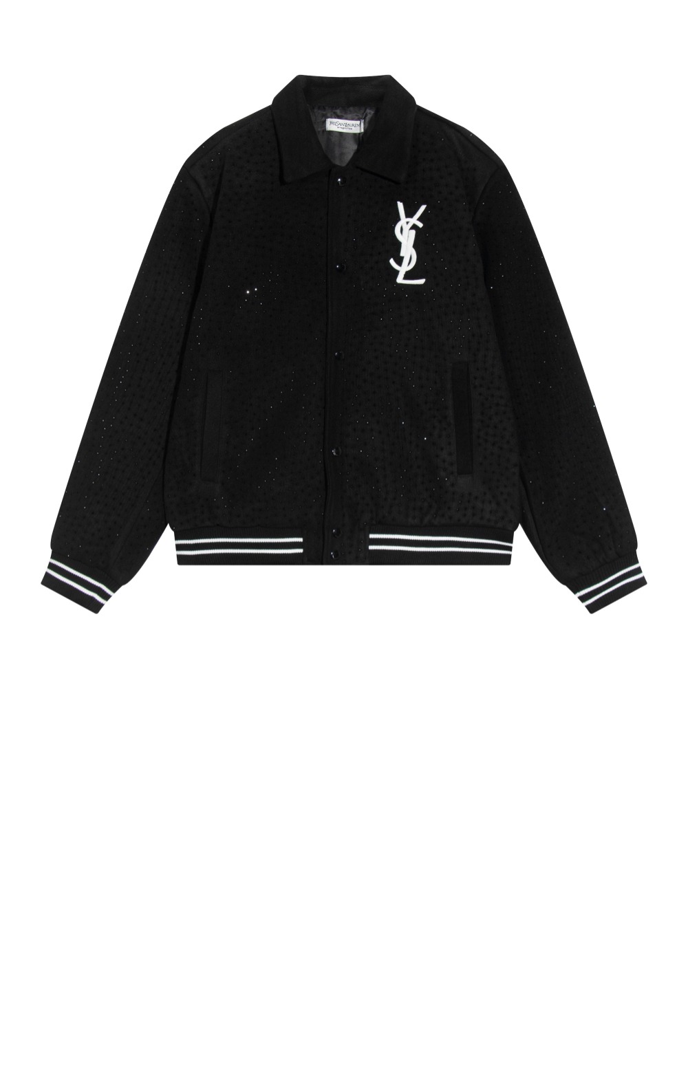 로고 쇼트 코트 > 생로랑