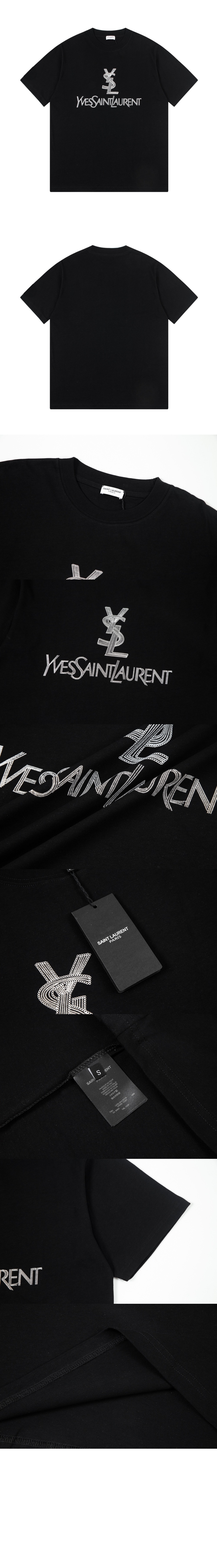 로고 프린트 반팔 > 생로랑