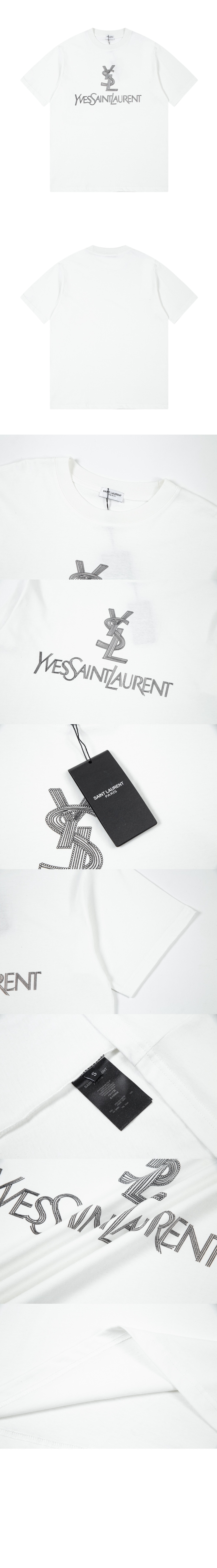 로고 프린트 반팔 > 생로랑