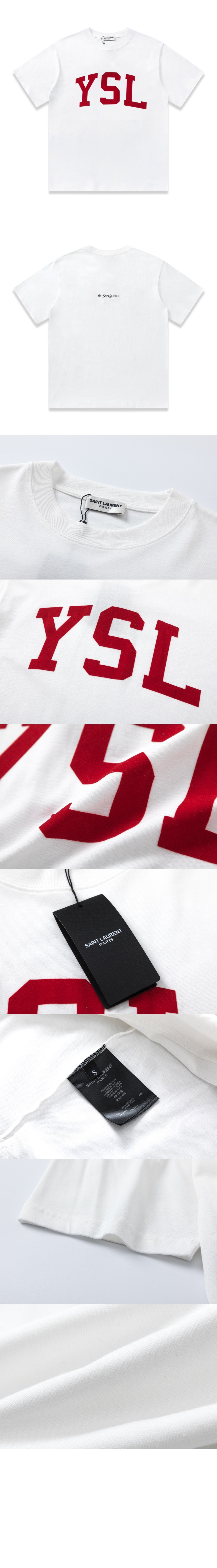 로고 프린트 반팔 > 생로랑