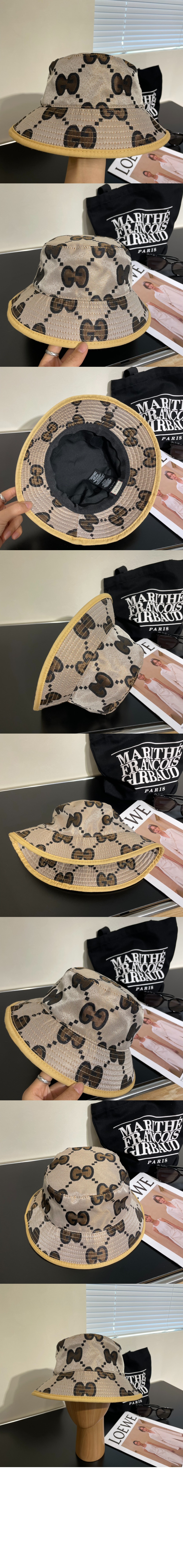 더블 G 캔버스 버킷햇 563423 > 구찌