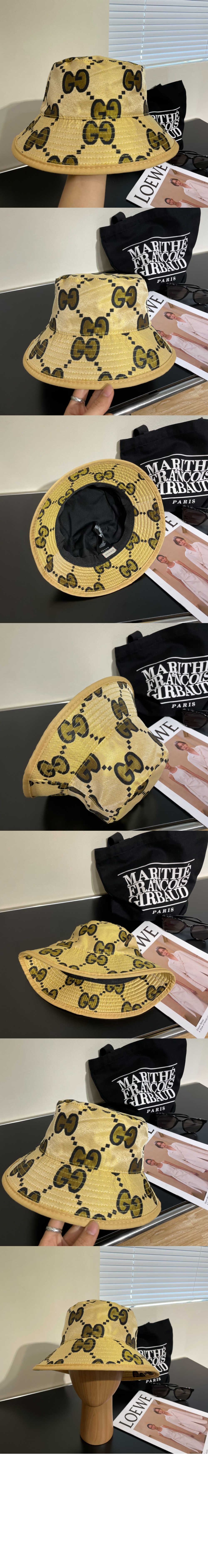 더블 G 캔버스 버킷햇 563423 > 구찌