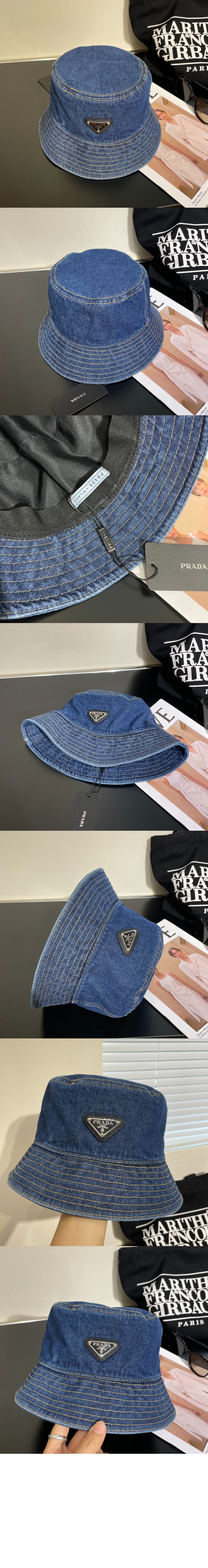 데님 버킷햇 1HC137 > 프라다