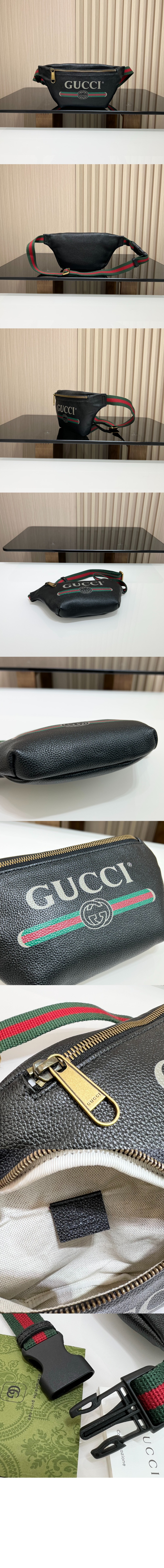 스몰 프린트 레더 벨트백 527792 > GG Belt Bag - GG 벨트백