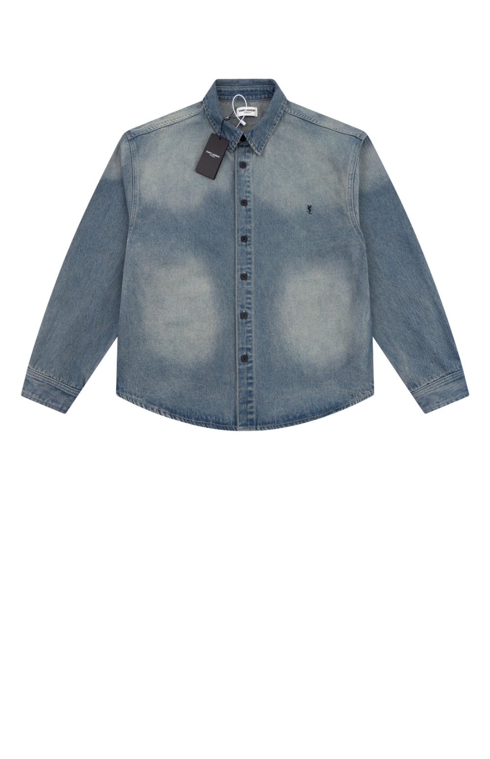 로고 데님 재킷 > 생로랑
