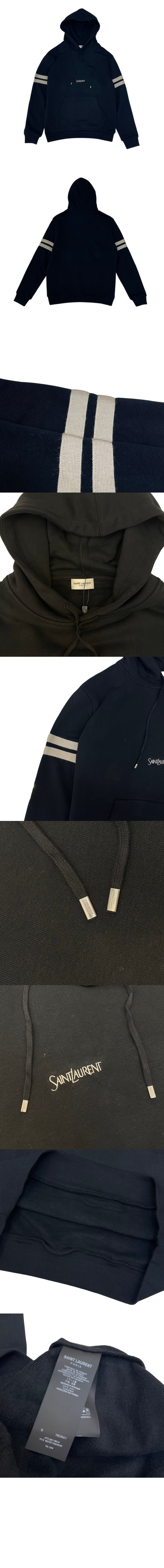 로고 후드 긴팔 > 생로랑