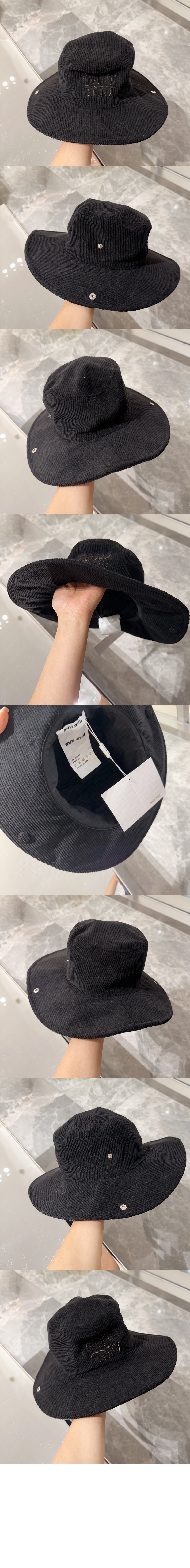 코듀로이 텍스처 벙거지 5HC198 > 미우미우