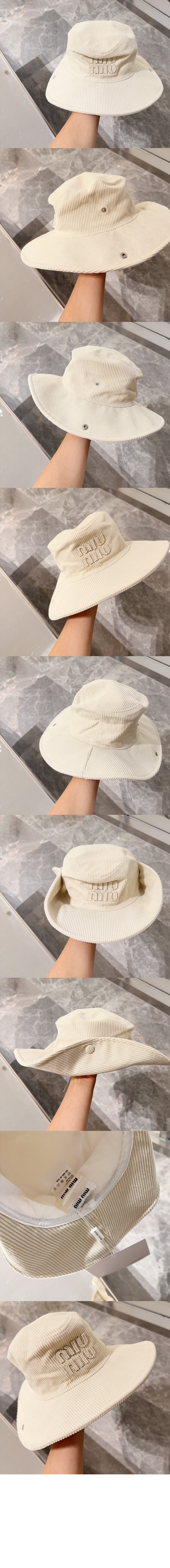 코듀로이 텍스처 벙거지 5HC198 > 미우미우