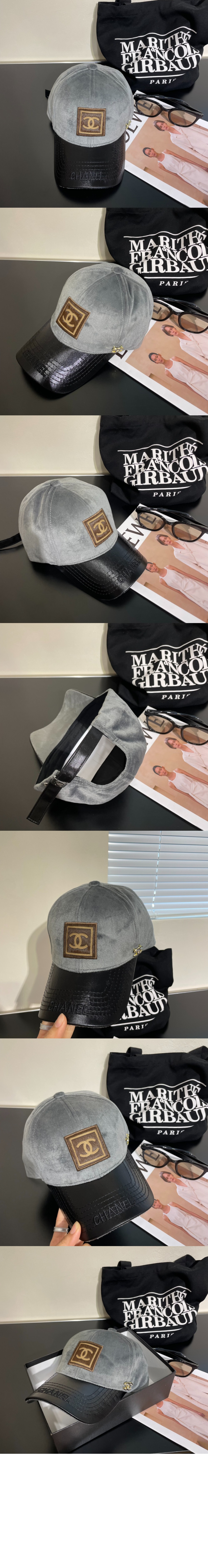 벨벳 베이스볼 캡 AA3731 > 샤넬