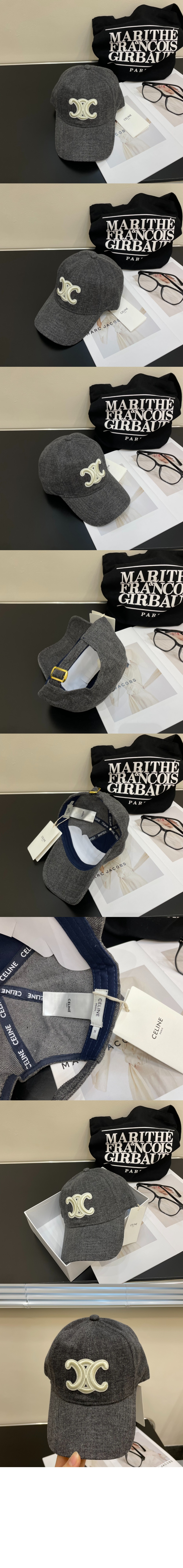 트리옹프 베이스볼 캡 - 유니언 워시 데님 다크 유니언 2AUT69 > 셀린느