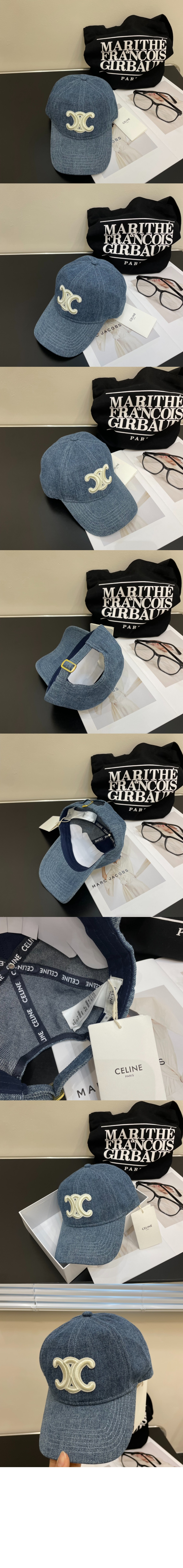 트리옹프 베이스볼 캡 - 유니언 워시 데님 다크 유니언 2AUT69 > 셀린느