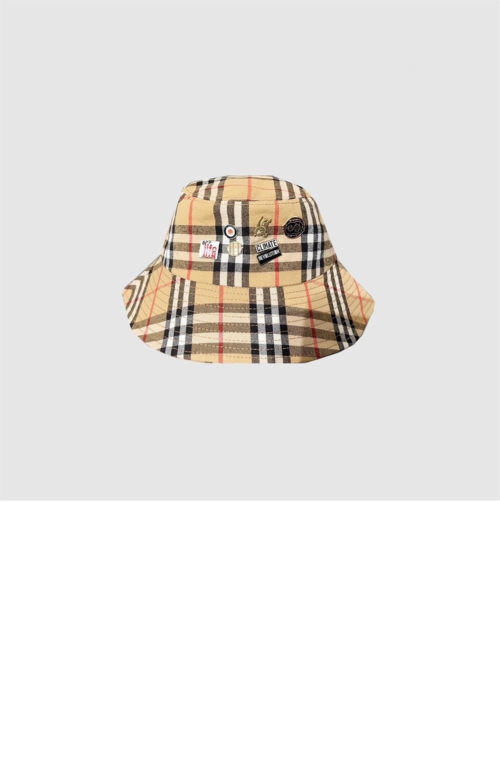 빈티지 체크 버킷햇 80563243 > 버버리