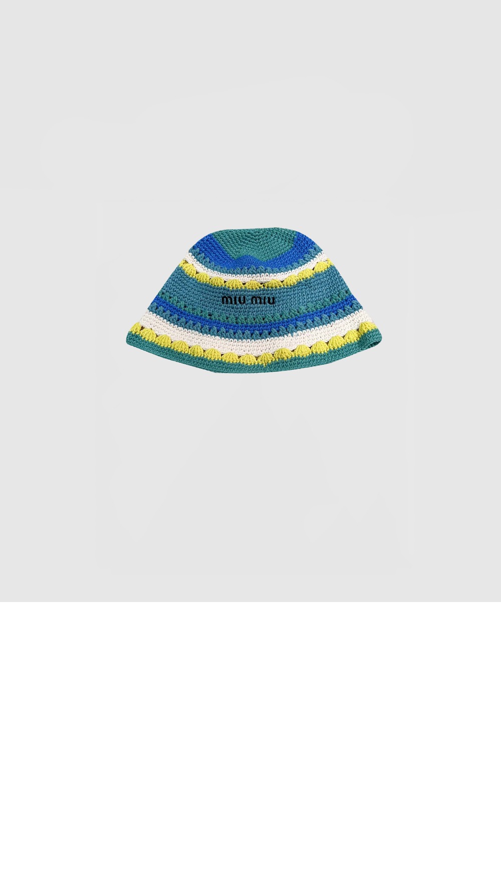 니트 스트라이프 캡 5HC697 > 미우미우