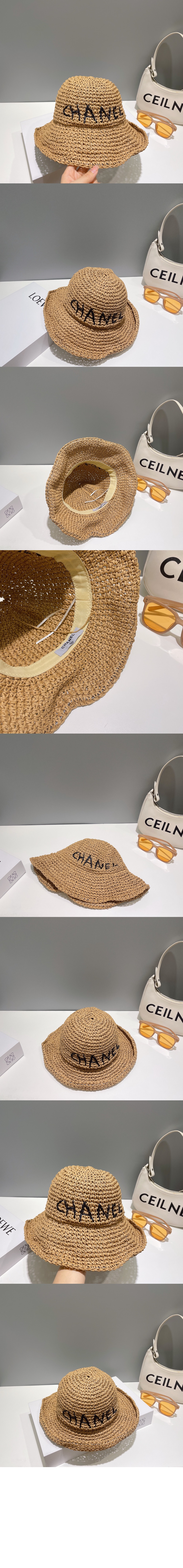 밀짚모자 선캡 AA5541 > 샤넬