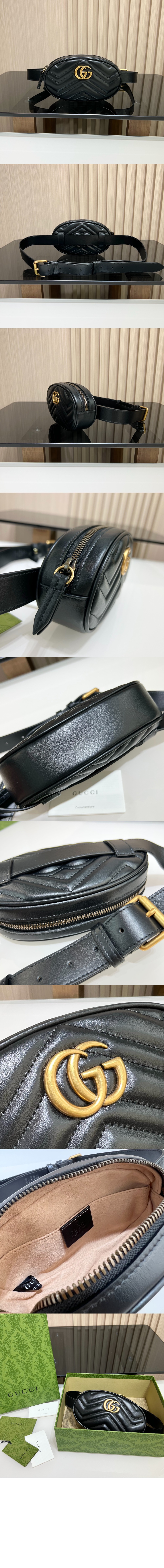 GG마몽 마틀라세 벨트백 476434 > GG Marmont - GG 마몽