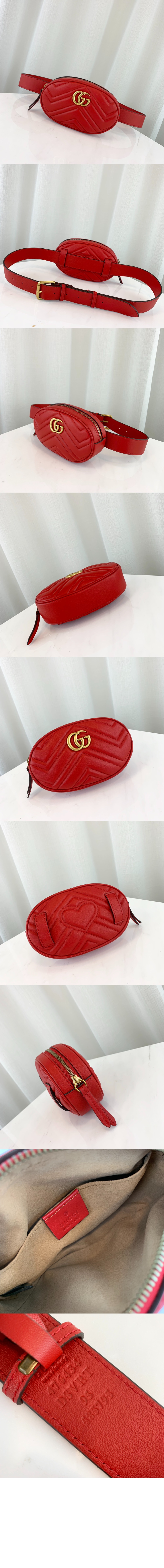 GG마몽 마틀라세 벨트백 476434 > GG Marmont - GG 마몽