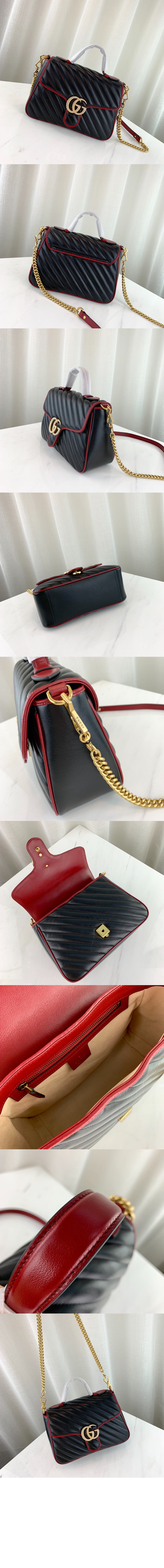 GG마몽 탑핸들 숄더백 498110 > GG Marmont - GG 마몽