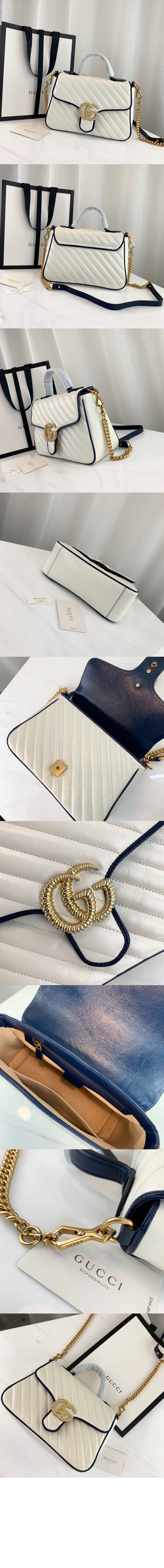 GG마몽 탑핸들 숄더백 498110 > GG Marmont - GG 마몽