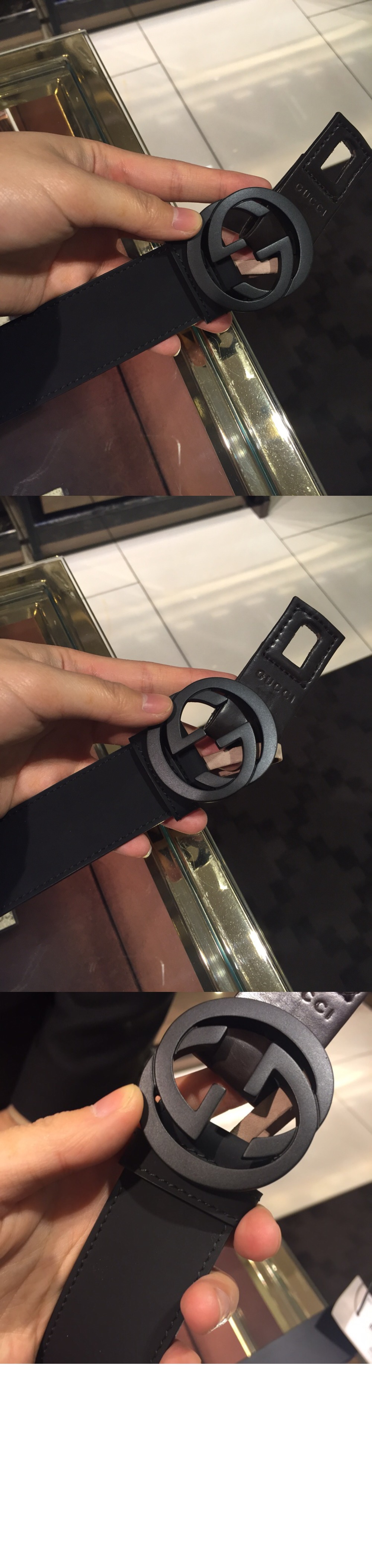 인터로킹 G 버클 벨트 ‎368186 > 구찌