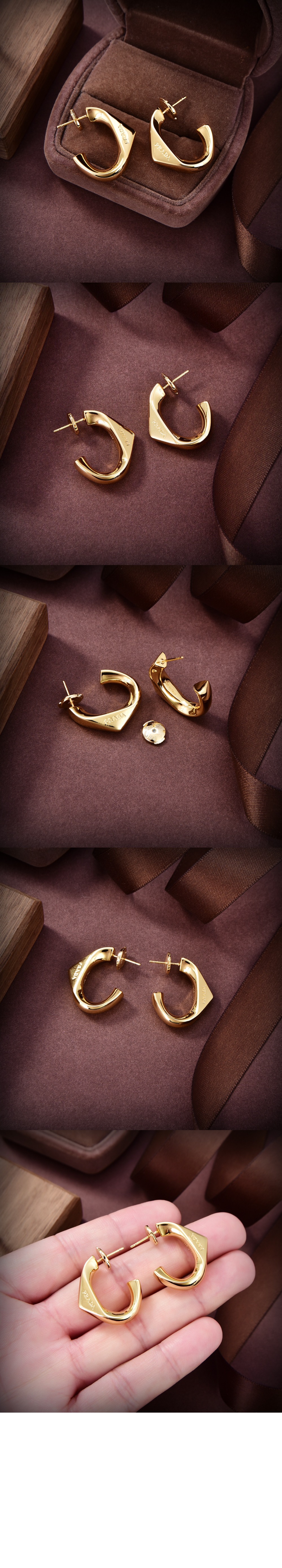 이터널 골드 귀걸이 1JO940 > 프라다