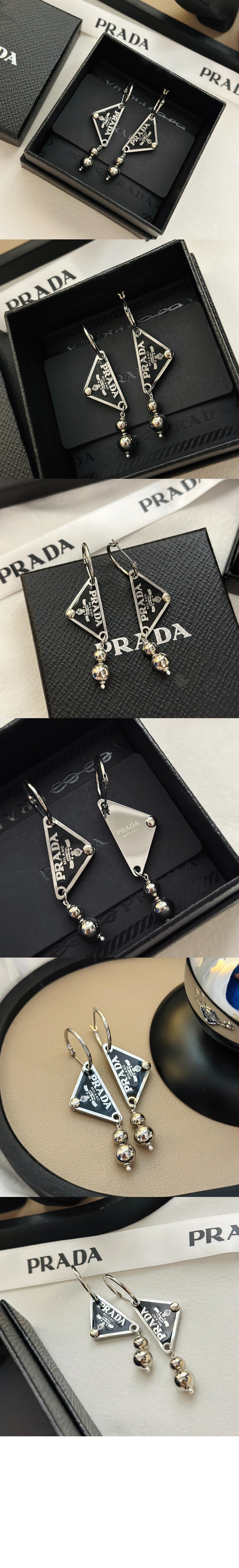 볼 스말토 주얼 펜던트 귀걸이 1JO903 > 프라다