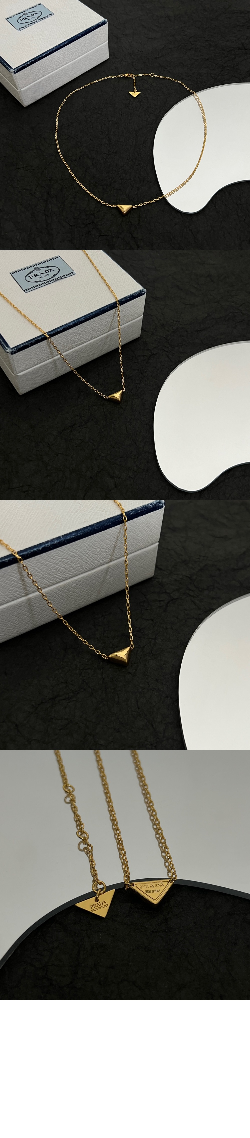 프라다 미니 트라이앵글 목걸이 1JCA36 > 프라다