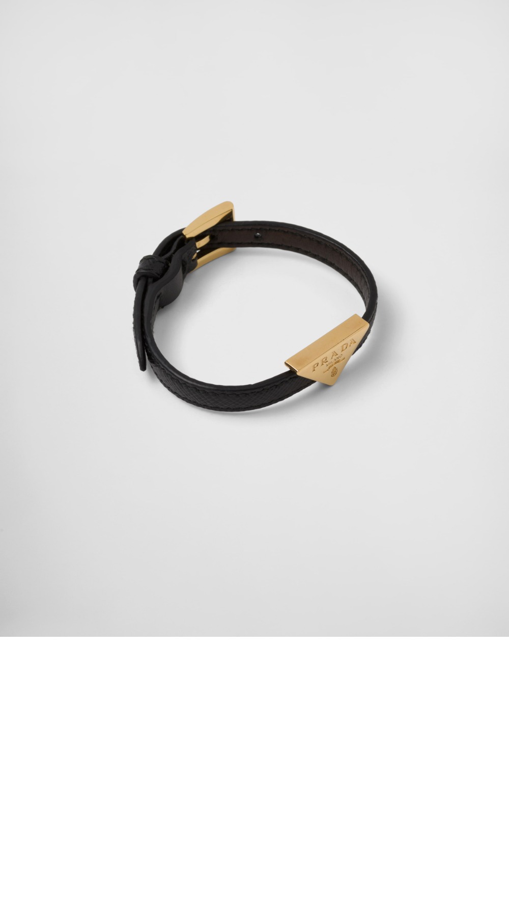 사피아노 가죽 브레이슬릿 1IB341 > 프라다