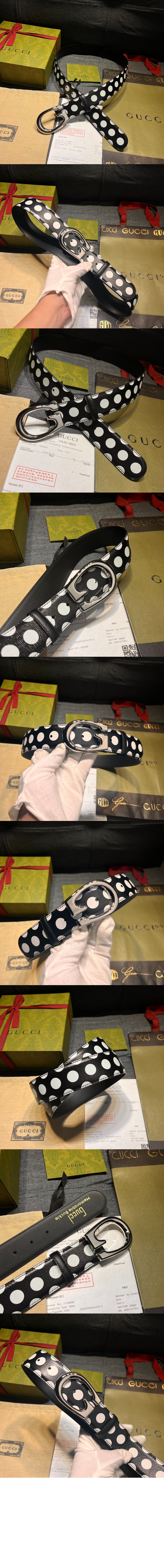 G버클 도트 벨트 709954 > 구찌