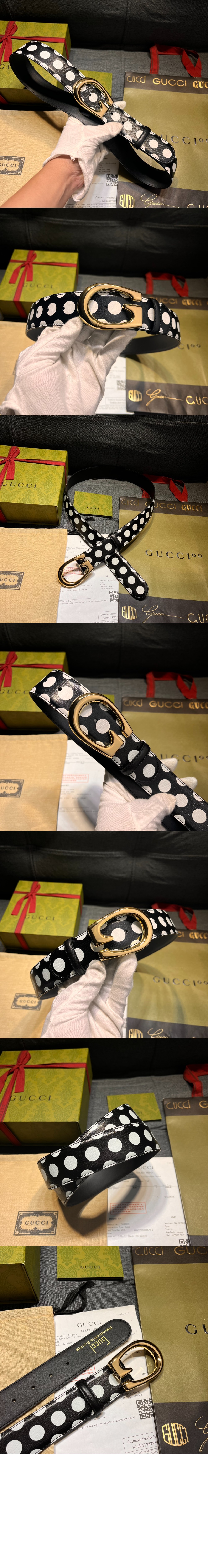 G버클 도트 벨트 709954 > 구찌