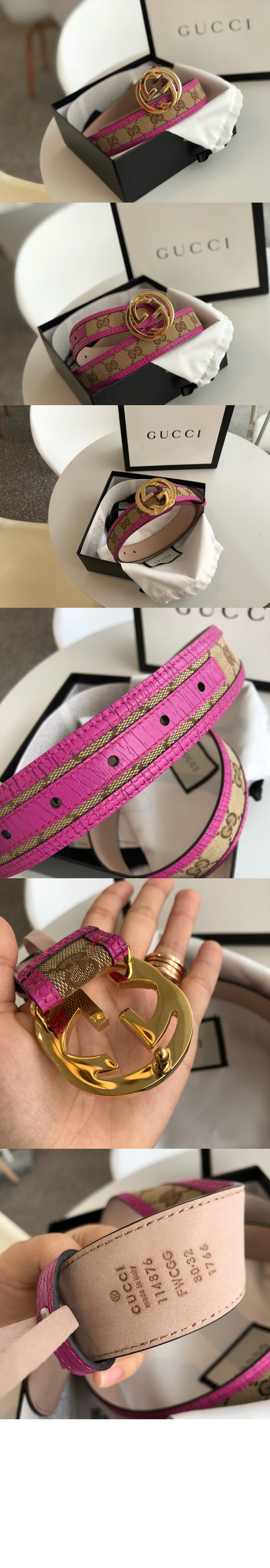 클래식 프린트 GG 벨트 114876 > 구찌