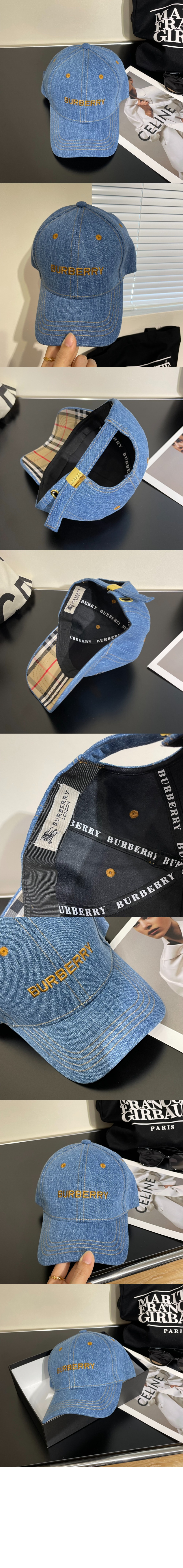 데님 베이스볼 캡  8015778 > 버버리