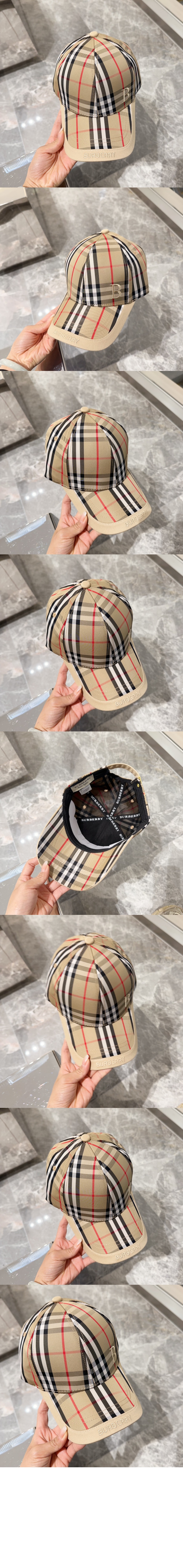 빈티지 체크 베이스볼 캡 8015221 > 버버리