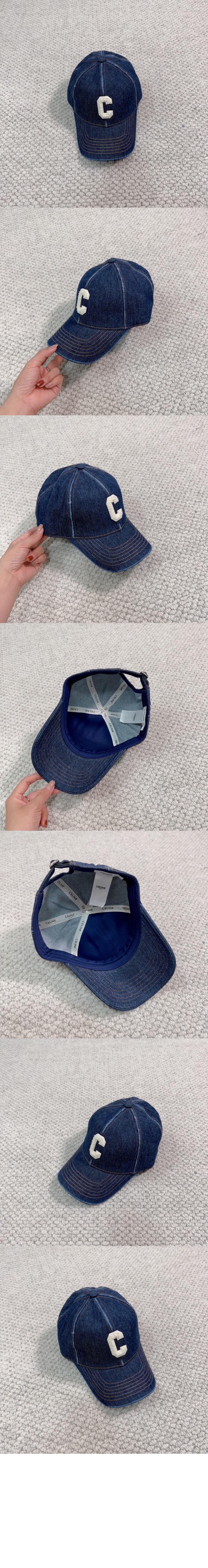 데님 베이스볼 캡  2A3377 > 셀린느