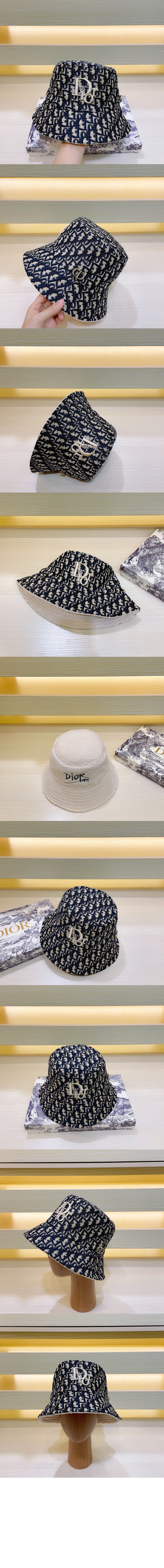 양면 디올 로고 버킷햇 68UL2 > 디올