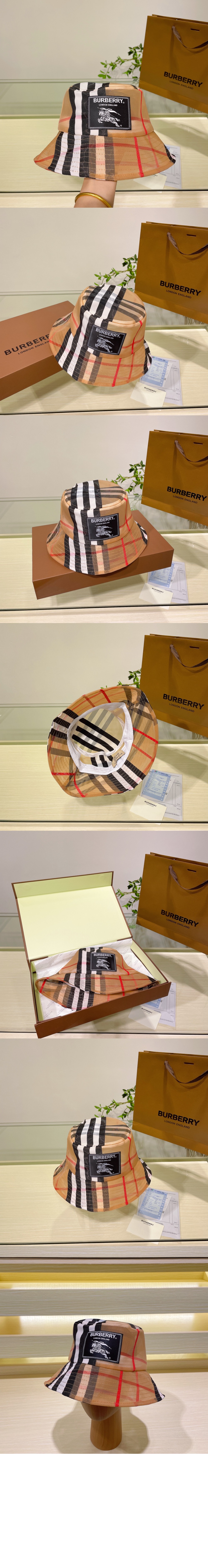 빈티지 체크 버킷햇 8056347 > 버버리