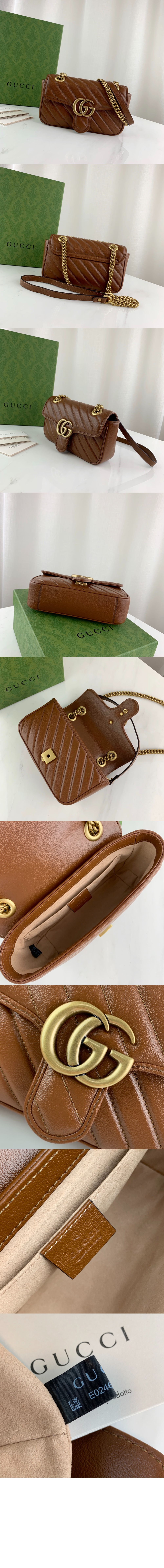 GG 마몽 미니 마틀라세 숄더백 446744 > GG Marmont - GG 마몽