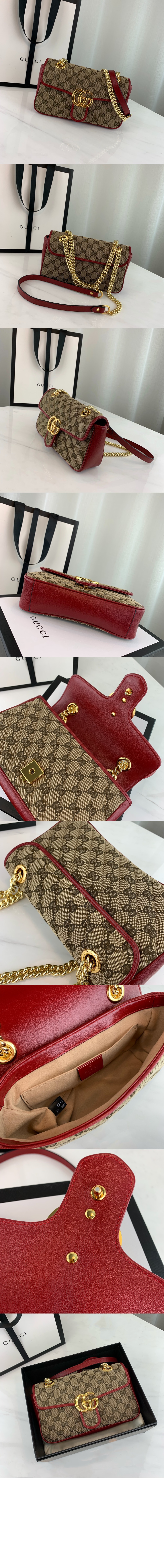 GG 미니 마틀라세 숄더백 446744 > Matlase - 마틀라세