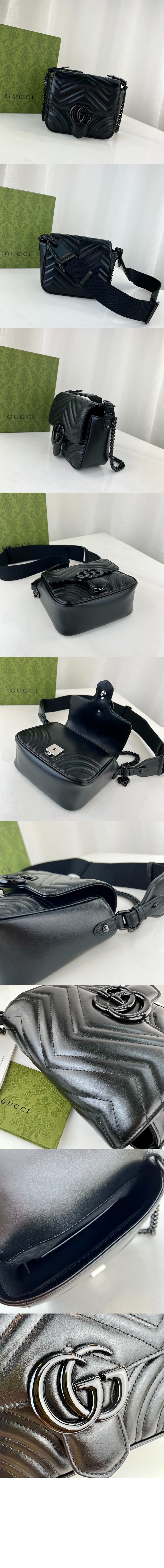 GG 마몽 마틀라세 숄더백 739681 > GG Marmont - GG 마몽