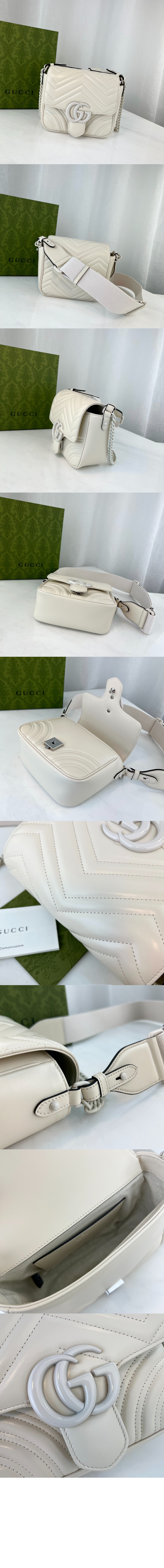 GG 마몽 마틀라세 숄더백 739681 > GG Marmont - GG 마몽