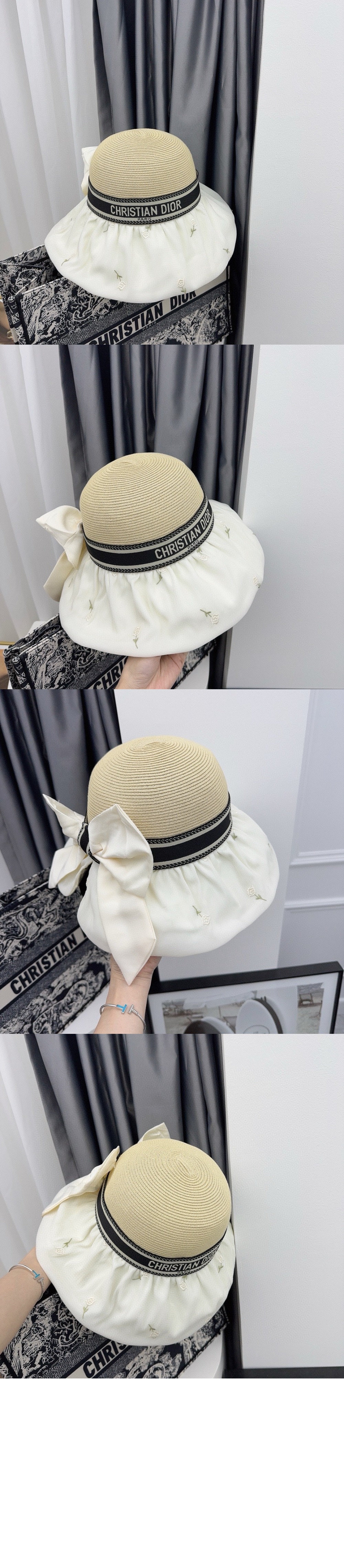 밀짚모자 선캡 52DP3 > 디올