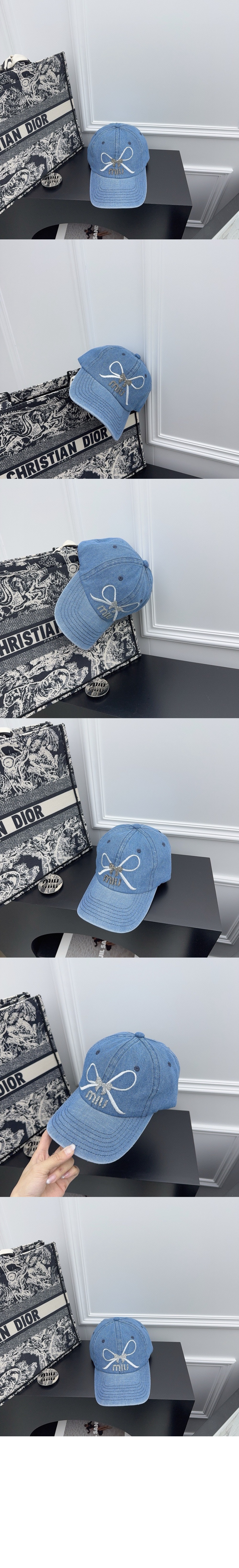 데님 야구 모자 5HC445 > 미우미우