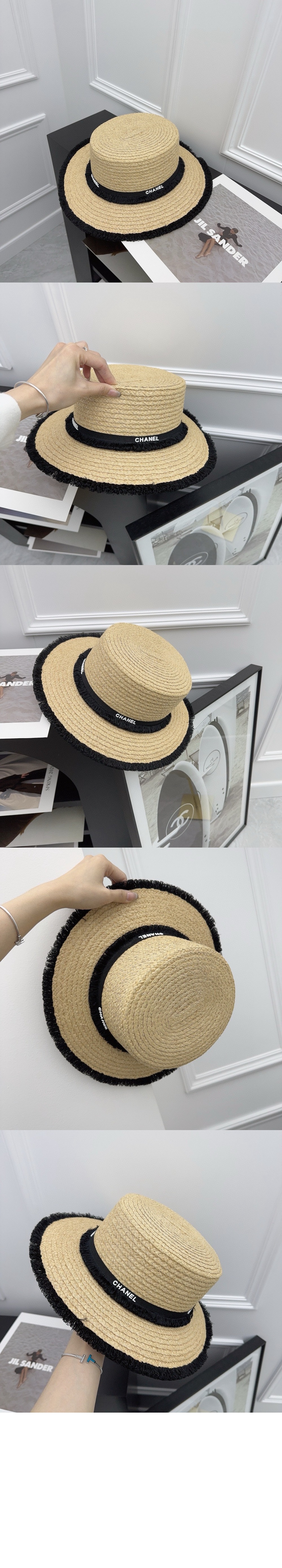 밀짚모자 선캡 AA5687 > 샤넬