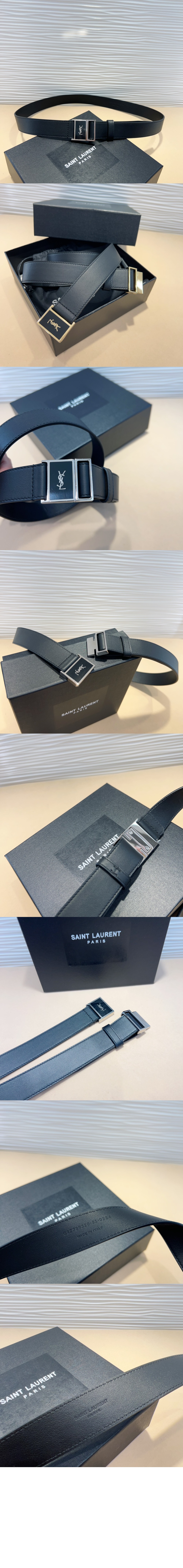 매끄러운 버클 벨트 789320 > 생로랑