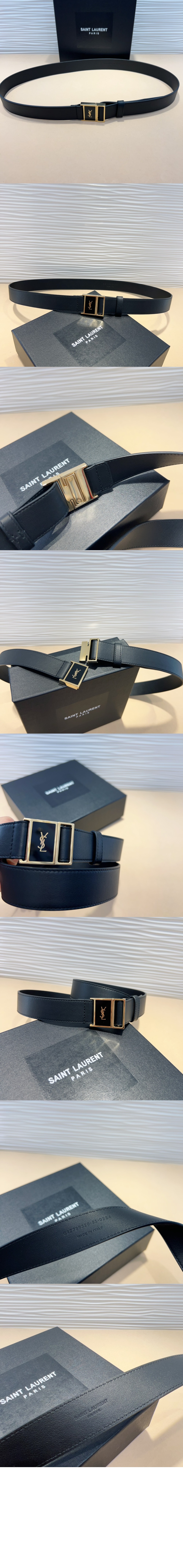 매끄러운 버클 벨트 789320 > 생로랑