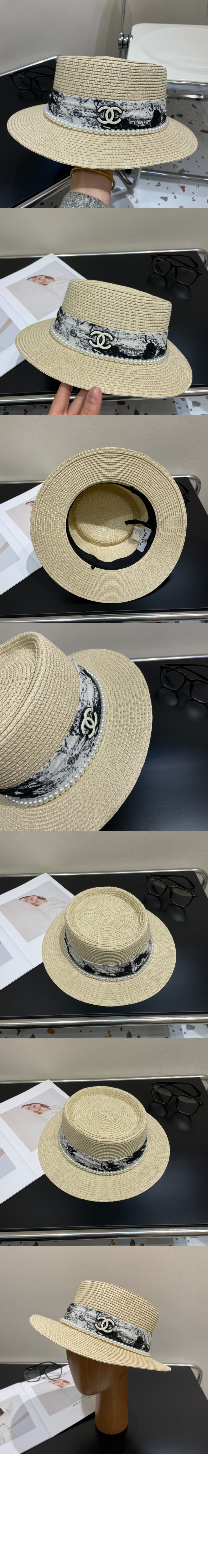 선캡 밀짚모자 AA6342 > 샤넬